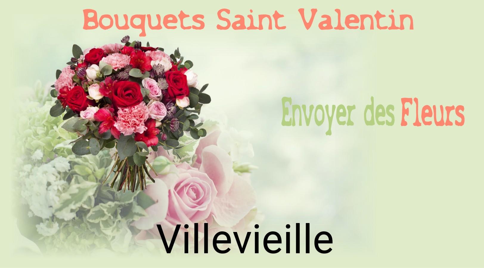 Roses de Saint-Valentin livrées à Villevieille